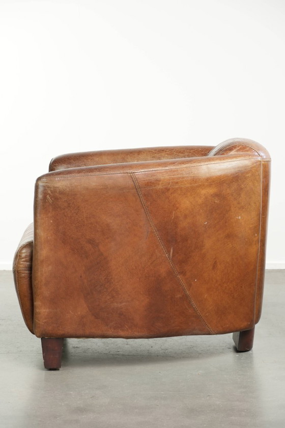 Fauteuil Aviator Design en cuir de vachette couleur cognac – Leather (photo 5 of 12)