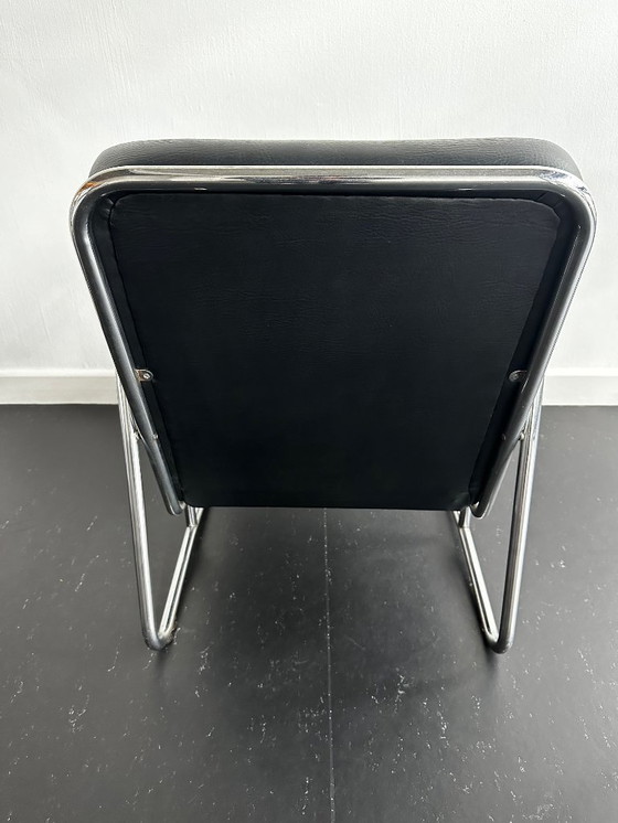 Image 1 of Vintage chrome lounge armchair 