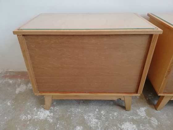 Image 1 of Tables de nuit luxueuses Mid Century Vintage Sideboards