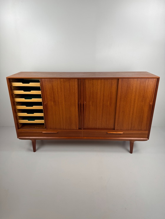 Image 1 of Buffet en teck Omann Jun modèle 13 – Classique danois du milieu du siècle