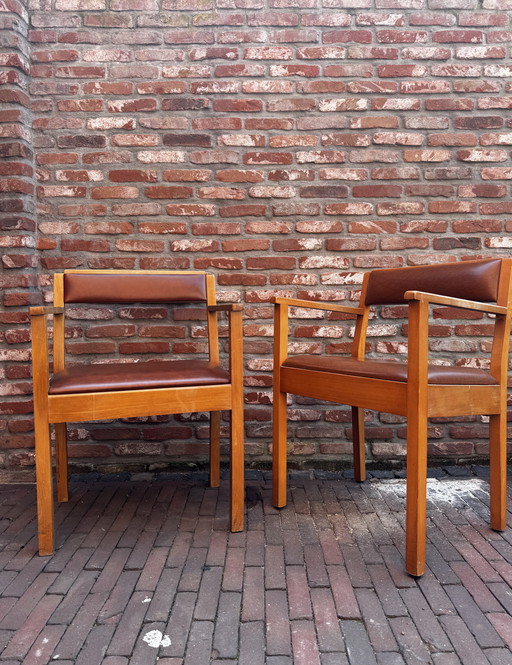 Set di 2 poltrone vintage Art Deco – stile Scuola dell'Aia