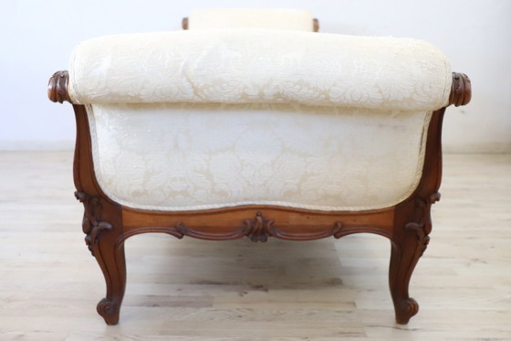 Image 1 of Chaise longue ancienne, Italie, fin du XIXe siècle