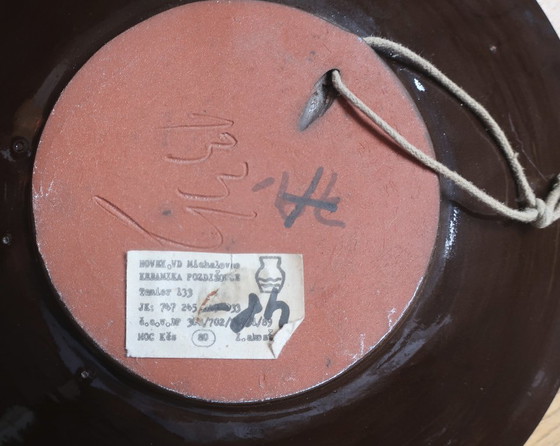 Image 1 of Plaques murales en majolique, céramique de Pozdišov, Slovaquie