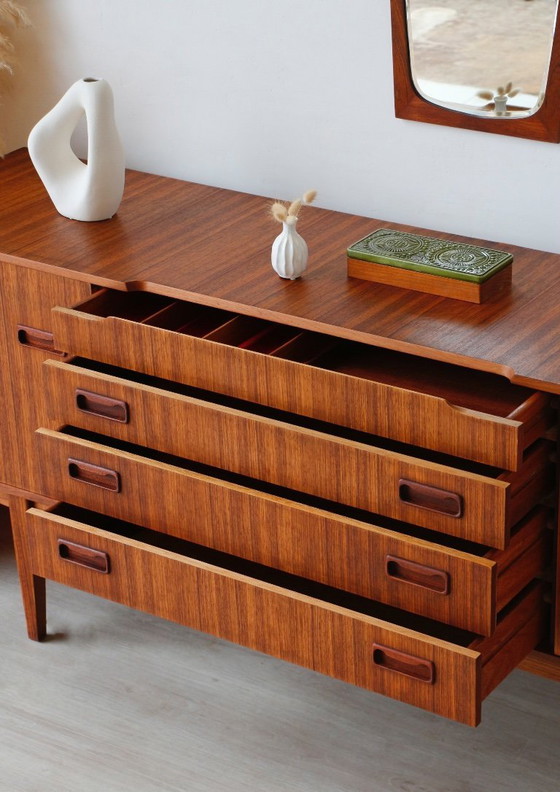 Image 1 of Vintage Teak Sideboard by Beautility | 1960s Design, Restored