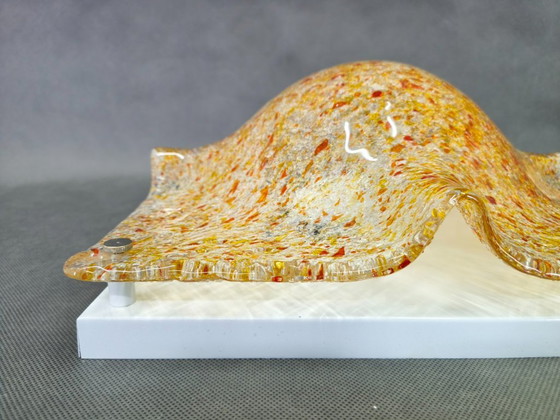 Image 1 of Paire d'appliques murales en verre de Murano, conçues par Toni Zuccheri pour Mazzega, années 1970