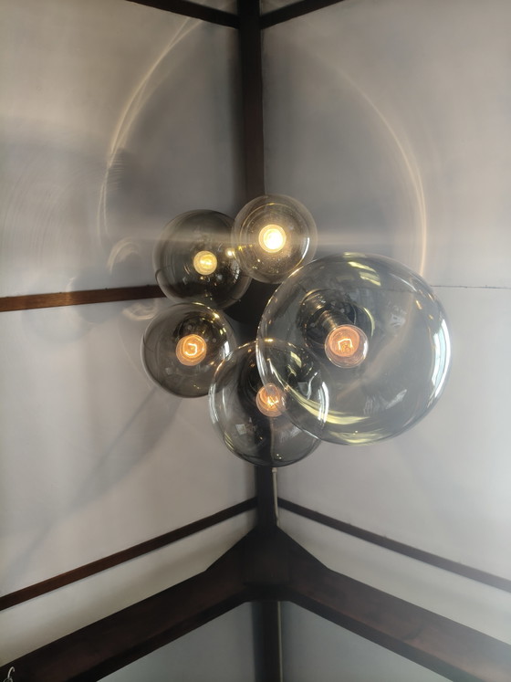 Raak Maxi Globe Set of 5 Ceiling Lamps – Pendant lamps, Glass, Metal (photo 4 of 8)