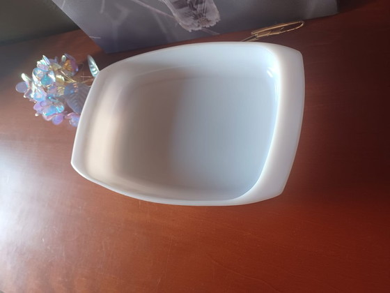 Image 1 of Vintage Arcopal France "Lotus" Vegetable Oven Dish – 1970s