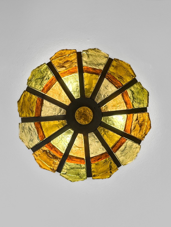 Image 1 of Lampe aus Muranoglas in sommerlichen Farbtönen