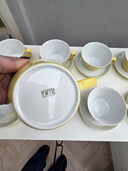 Arzberg Trinket Soup Cup and Saucer Yellow