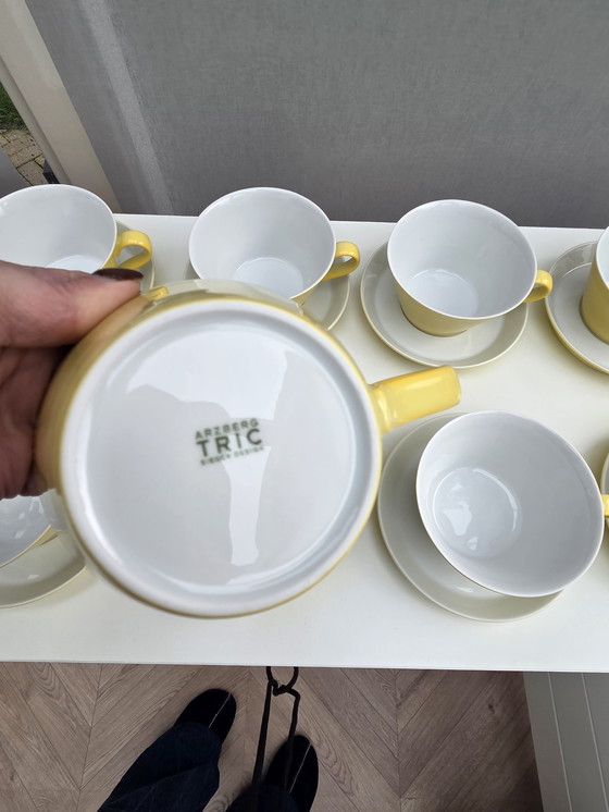 Image 1 of Tazza da zuppa e piattino Arzberg Trinket giallo