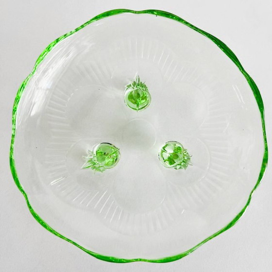 Vintage Green Glass Bonbon Dish Annagreen 1930s – Bowls (photo 6 of 6)