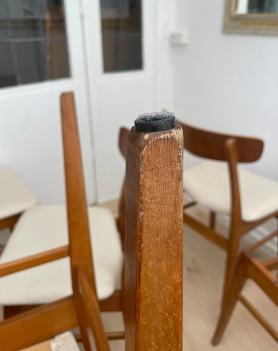 Set of 6 Findahl Moss Ball Dining Chairs 50s Danish Design – Wood (photo 5 of 5)