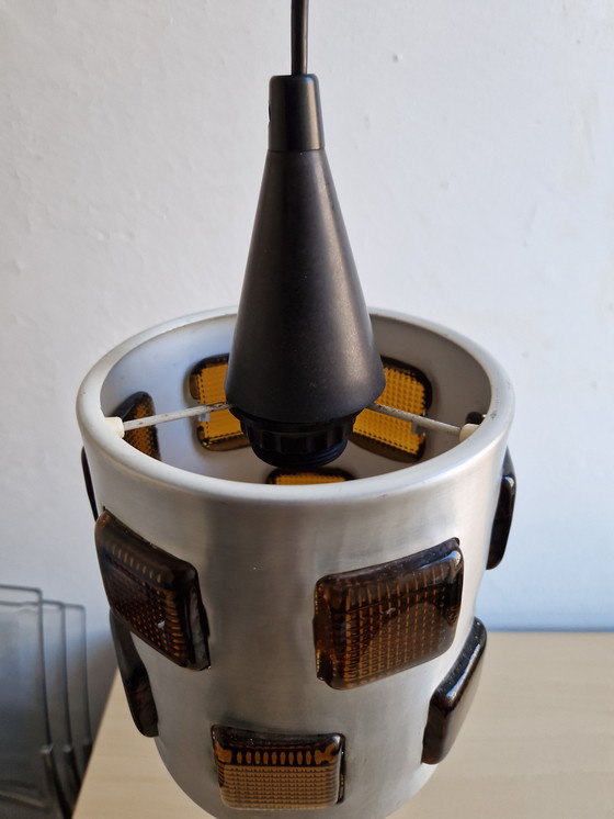 Image 1 of Vintage Vitrika Hanglamp Met Prisms Design Sfeervol