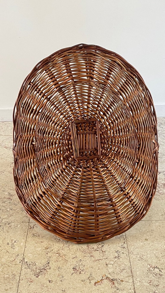 Image 1 of Vintage Rattan Log Basket