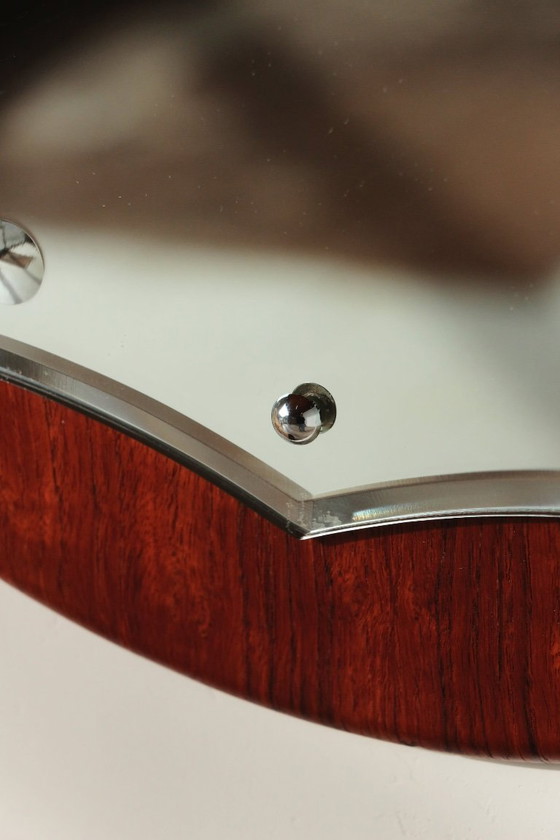 Image 1 of Vintage Round Teak Mirror from the 1960s - 02.10.25.03