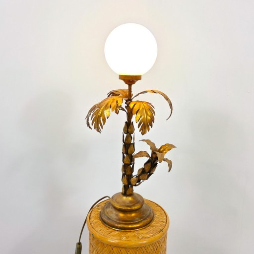 lampada da tavolo a forma di palma modello Hans Kögl anni '60