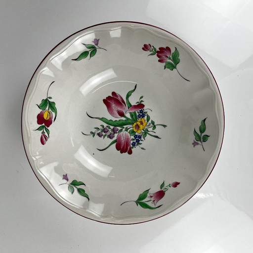 MM Salad Bowl, Réverbère Model by KG Lunéville, tulip motif – servies, Ceramic (photo 2 of 8)