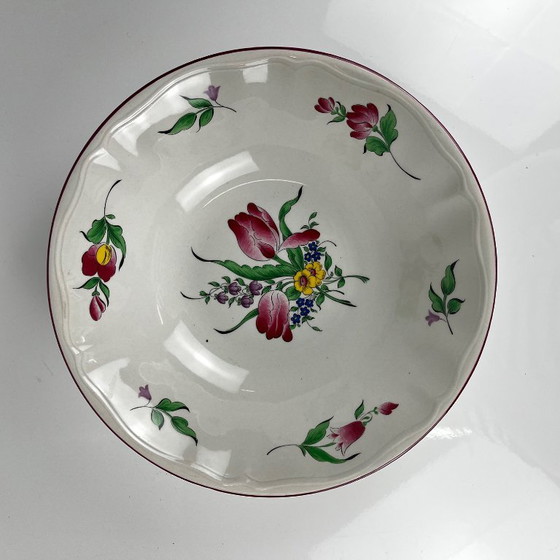 MM Salad Bowl, Réverbère Model by KG Lunéville, tulip motif – Crockery, Ceramic (photo 2 of 8)