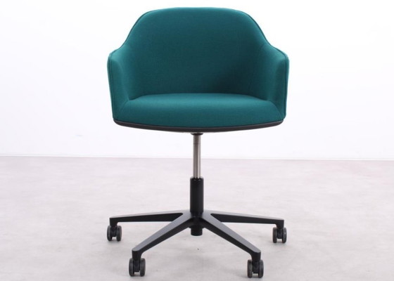 Image 1 of 2x Vitra Softshell chair dark green