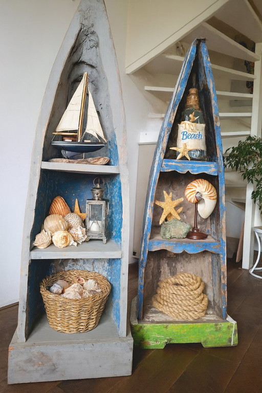 Armadio per barche in legno di teak riciclato 150 cm