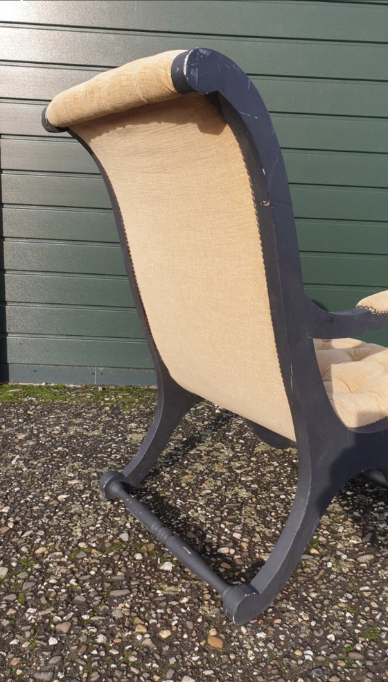 Fauteuil Chesterfield Peinture à la craie – Textile, Wood (photo 4 of 8)