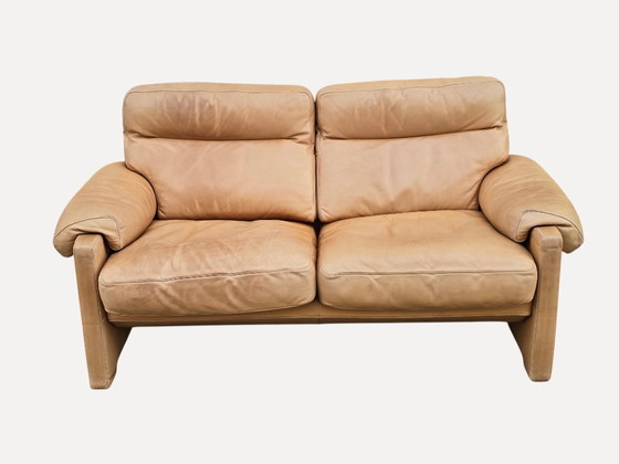 de Sede DS-70 2 seaters in vintage leather, 1980s, Beige (photo 3 of 11)