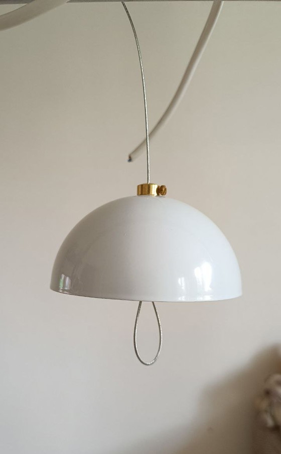 Image 1 of Lustre MURANO Sylcom à hauteur réglable / échelles blanches et bleues Neuf