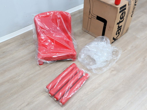 Coppia di sedie Kartell modello 4875 degli anni '70 di Carlo Bartoli fondo STOCK