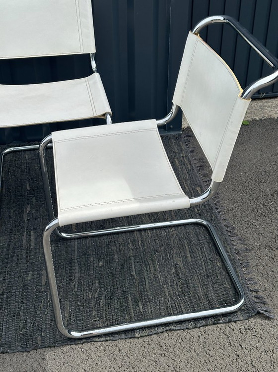Mart Stam S 33 Chairs – Dining chairs, Chrome, Leather (photo 14 of 24)
