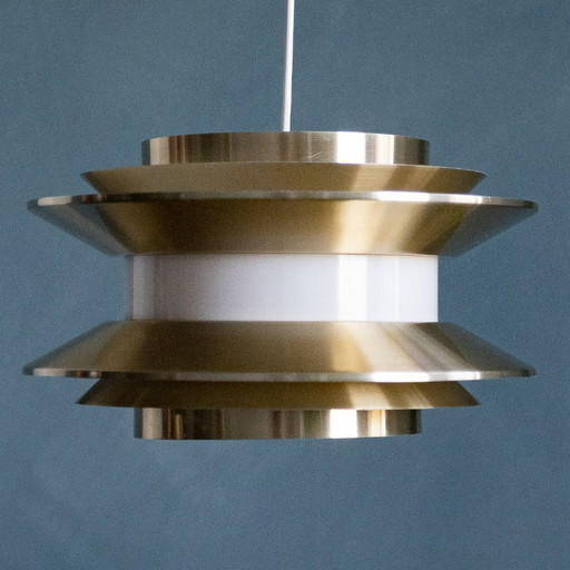 Lampada a sospensione svedese color oro di Carl Thore – hanglampen, Metal