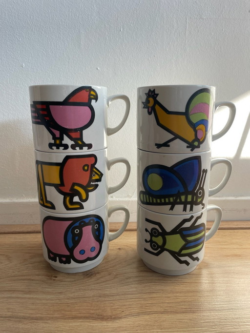 Tazas apilables de animales • Monopoli Tazzoni