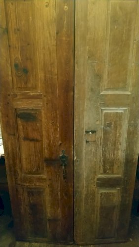 Portes placards double en pin