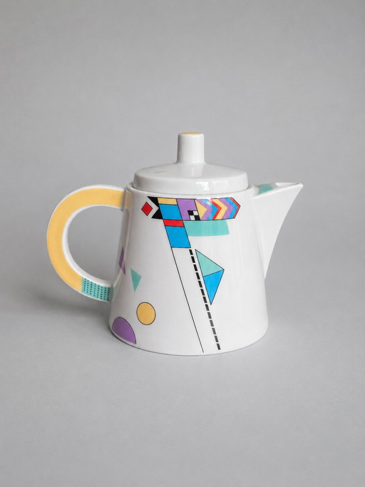 Seltmann Weiden V.I.P. Collection – Postmodern design teapot in Memphis style