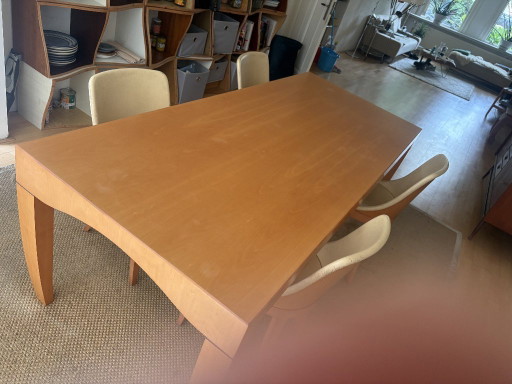 Vintage Molteni Dining Set – Pear Wood – Table + 4 Chairs – Approx. 30 Years Old – Molteni&C, eetkamerset (photo 2 of 6)