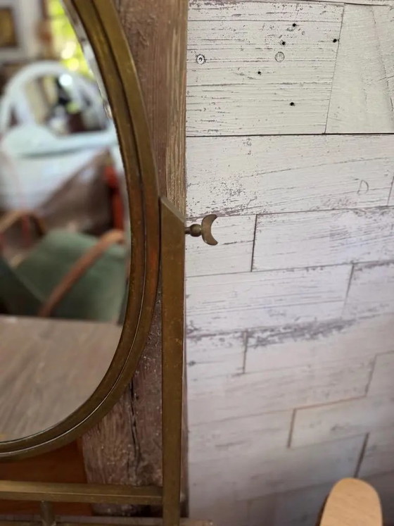 Vintage 1940s French Art Deco Brass And Marble Vanity Table – Dressing tables, Glass (photo 2 of 9)