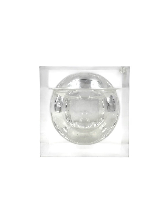 Image 1 of Space age lucite Ice Bucket mod. Bombo, Studio TG, Guzzini Italy, ca. 1970s