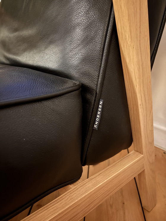 Image 1 of Poltrona Andersen LC1 Lounge Chair Design Pelle di alta qualità Nero