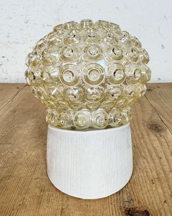 Image 1 of Vintage White Porcelain Wall Light, 1970s