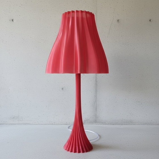 Image 1 of Red Sculptural Table Lamp 55 cm