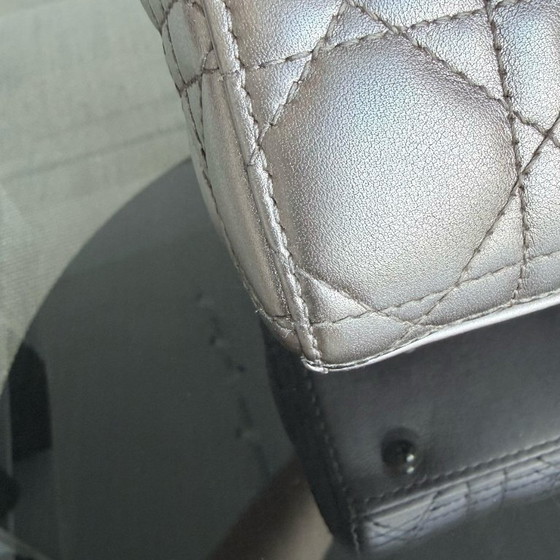 Image 1 of DIOR LADY SMALL FLAP ABC - CANNAGE CALFSKIN GOLD GOLD HARDWARE MYABC