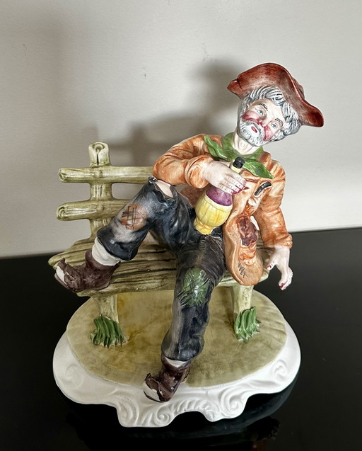 Capodimonte vintage porcelain statue