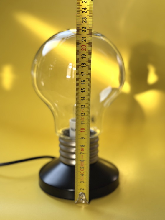 Image 1 of Vintage IKEA Blinda tafellamp glazen ‘bulb’ designlamp 2000s