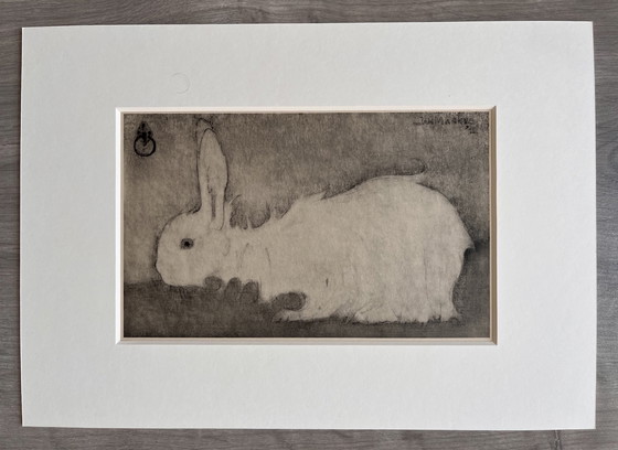 Image 1 of Jan Mankes 1889-1920 / Original Heliogravure White Rabbit 1923