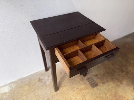 Image 1 of 1930s Vintage Oak Console Table Side Table Console Table