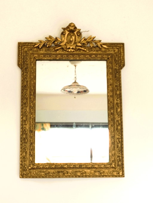 Napoleon III Wall Mirror Late 19th century 87 x 62 cm