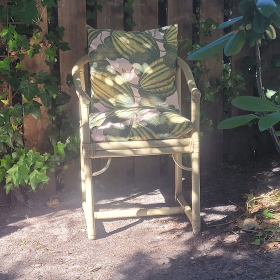 Image 1 of chaise de jardin en bambou