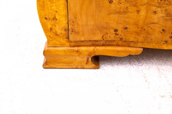 Image 1 of Art Deco ladekast uit de jaren 1940, Polen.