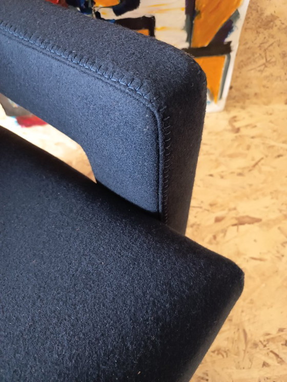 Image 1 of CASSINA Utrecht 637 armchair in Midnight BLUE Kvadrat wool by Gerrit Rietveld