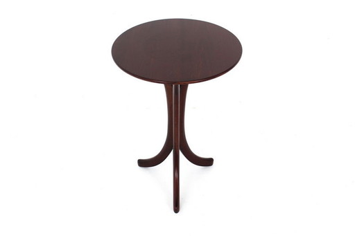 French Mid Century Side Table / Table d'appoint, bois exotique