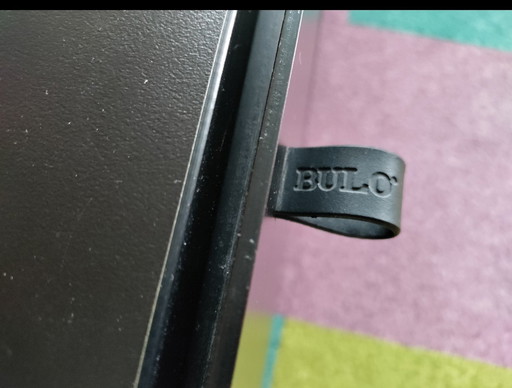 2 Bulo black rolling cabinet